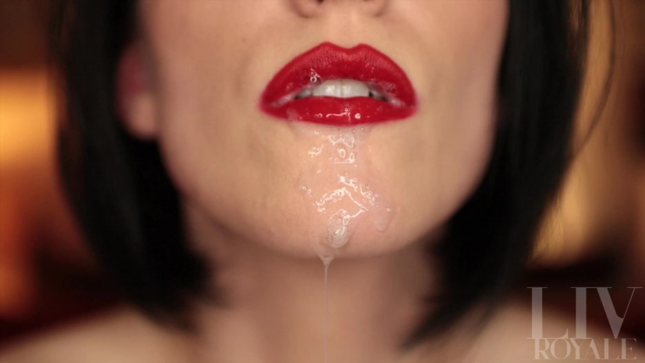Liv Royale - Red Lipstick Spit Play -Handpicked Jerk-Off Instruction